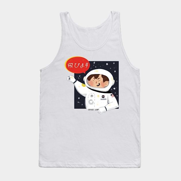 cute illustration of an astronaut's journey into outer space Tank Top by ICanSee80